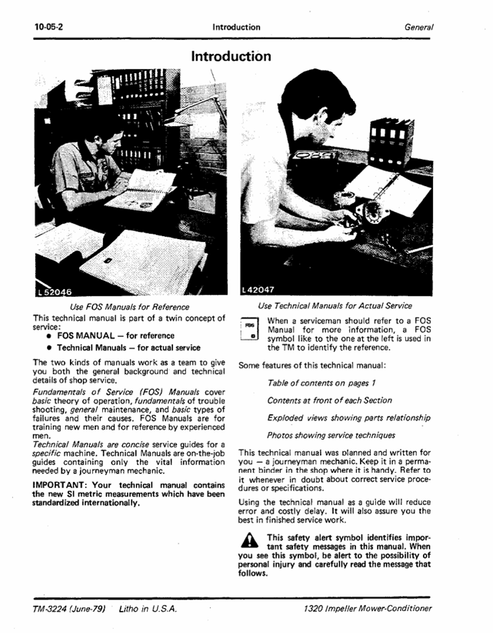John Deere Impeller 1320 Mower-Conditioner Service Repair Manual PDF