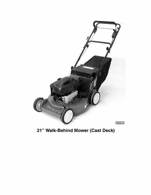 John Deere JA60 JA62 JA65 JE75 JX75 JX85 Mower Manual TM1723