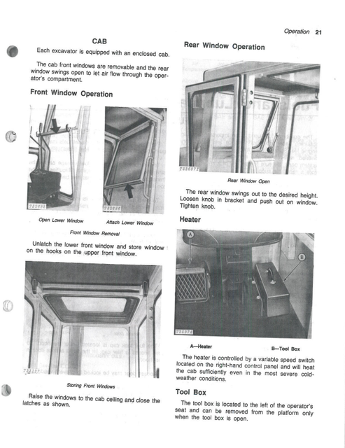 John Deere JB690-B Excavator Technical Operator Manual
