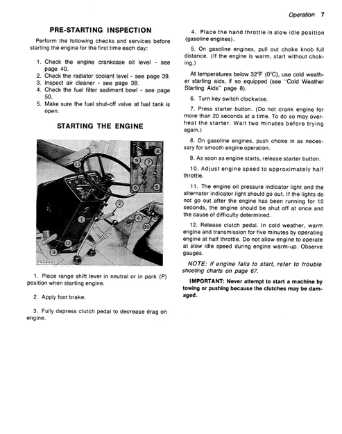 John Deere JD310 Backhoe Loader Technical Operator Manual