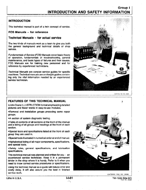 John Deere JD644C JD646C Compactor Service & Repair Manual TM1229