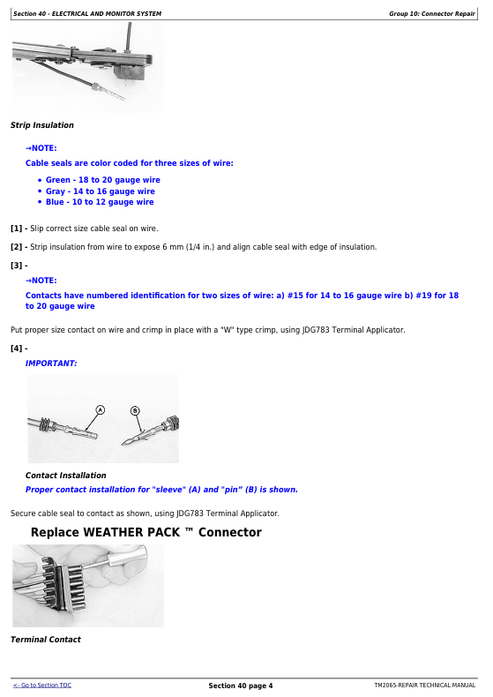 John Deere Seed Metering Repair & Service Manual TM2065