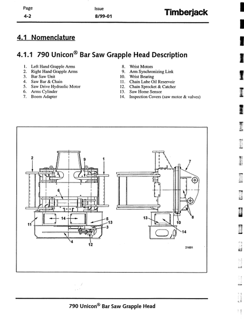 John Deere Timberjack 790 Forestry Grapple Head Manual PDF