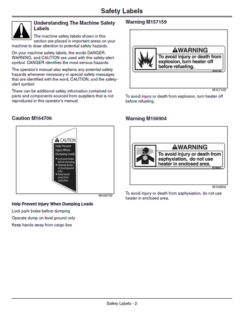 John Deere XUV550 Gator Operator Manual PDF OMM164559