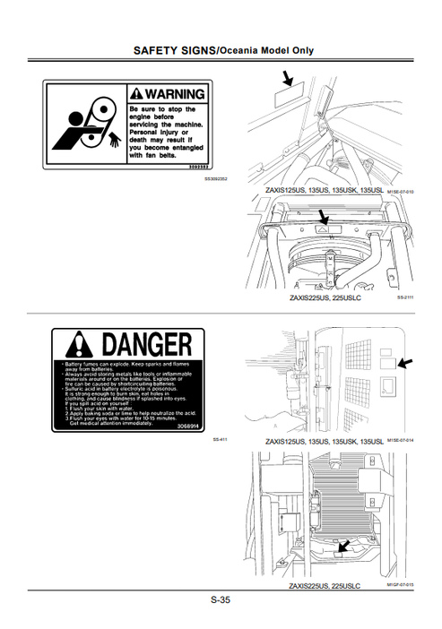 John Deere Zaxis 25US-225USLC Operator & Maintenance Manual PDF