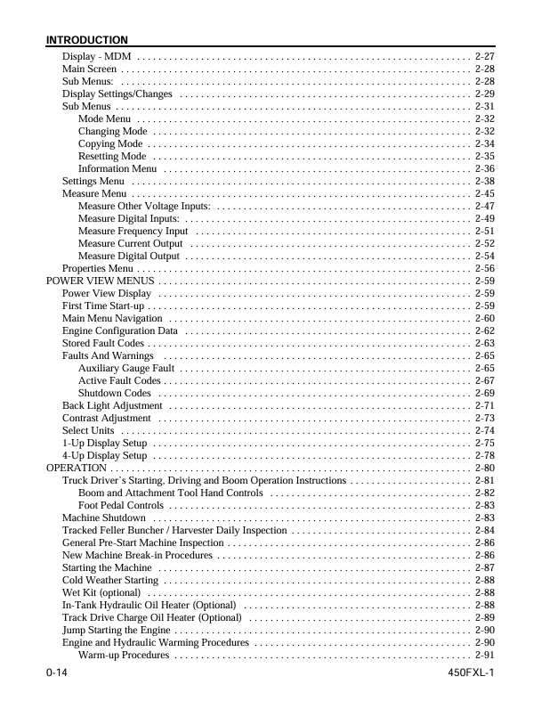 Komatsu 450FXL-1 Forestry Equipment Service Manual CEAM023802