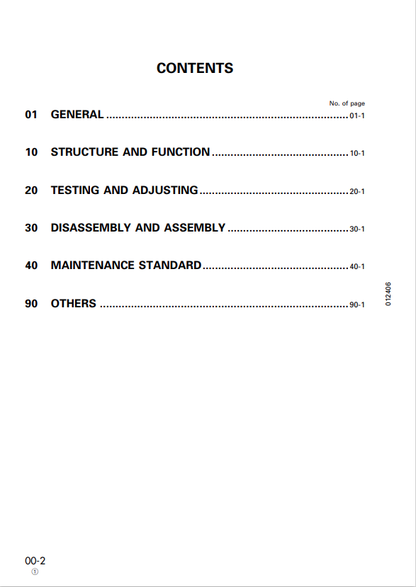 Komatsu D41P-5 Crawler Dozer Operation And Maintenance Manual - PDF File