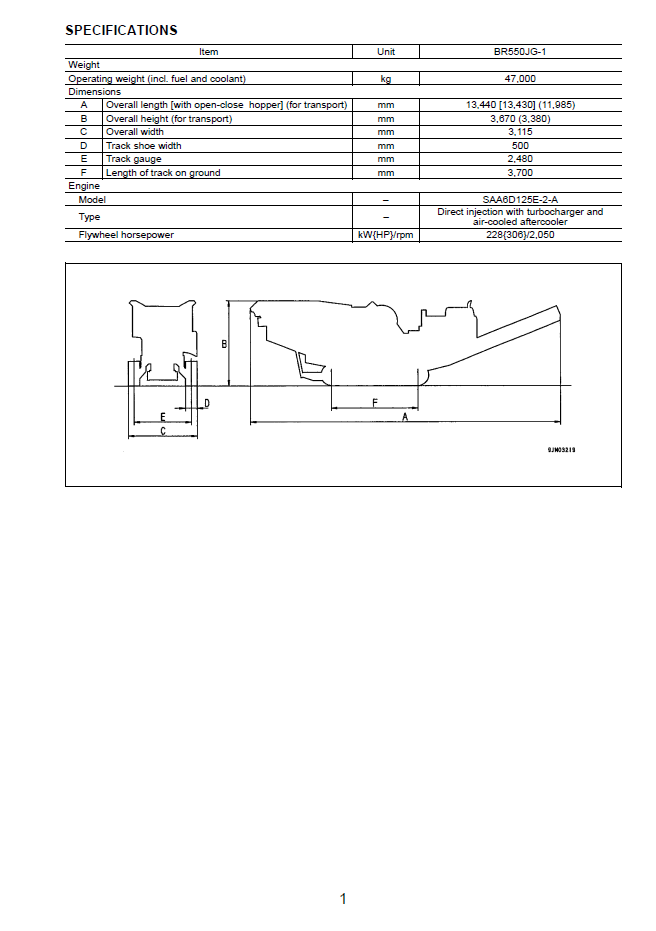 Komatsu Galeo BR550JG-1 Crushing Plant Setup & Field Assembly Manual GEN00030-01