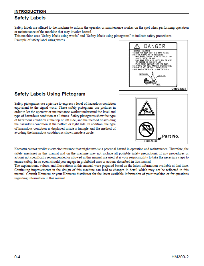 Komatsu HM300-2 Dump Truck PDF Manual CEAM017504