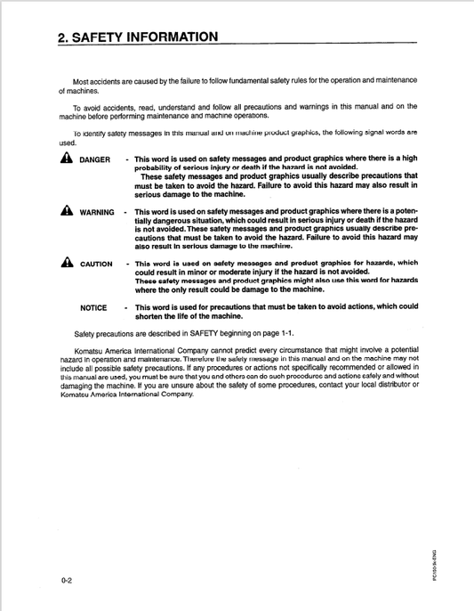 Komatsu PC150HD-5K Dozer Operator & Maintenance Manual PDF