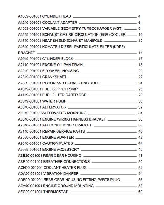 Komatsu WA270-8 Wheel Loader Parts Manual & Parts Book PDF