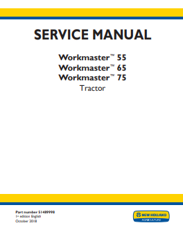 New Holland Workmaster 55, 65, 75 Tractor Service Manual 51489998 PDF