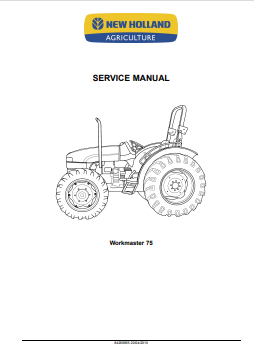 New Holland Workmaster 75 Service Manual 84269855 PDF