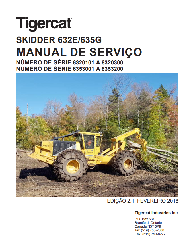 Tigercat 632E, 635G Skidder Service Manual 47997AENG 1