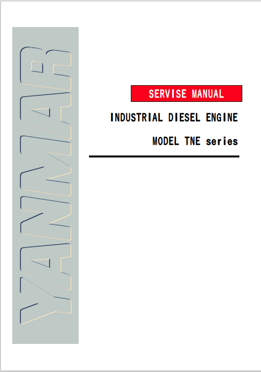 YANMAR INDUSTRIAL ENGINES TNE SERIES SERVICE MANUAL PDF