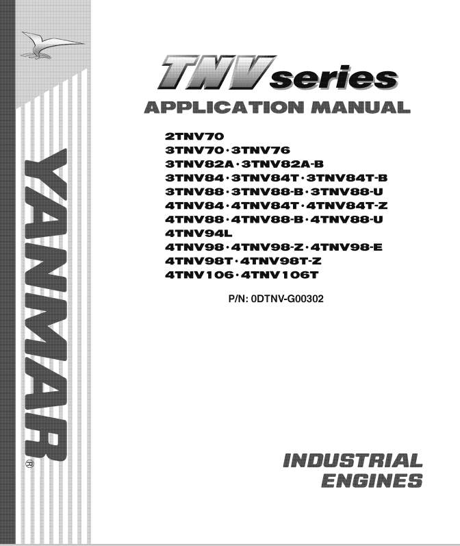 YANMAR INDUSTRIAL ENGINES TNV SERIES APPLICATION MANUAL PDF