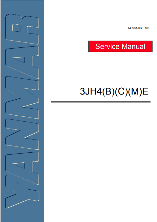 YANMAR MARINE ENGINE 3JH4(B)(C)(M)E SERVICE MANUAL PDF