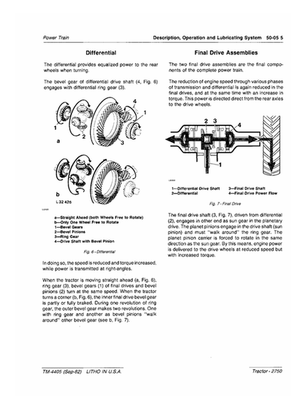 1. John Deere 2750 Tractor Maintenance & Repair Manual TM4405