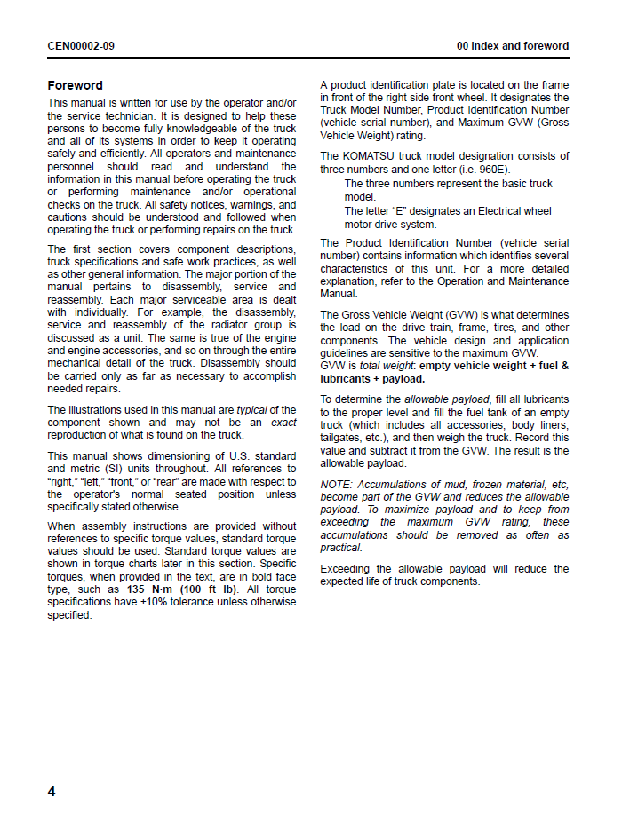 1. Komatsu 980E-4 Workshop Technical Manual PDF Download – CEBM031601