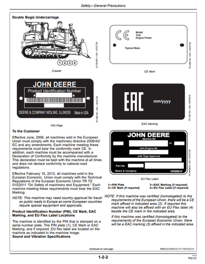 1050K Crawler Dozer Operator Manual OMT312939X19 PDF