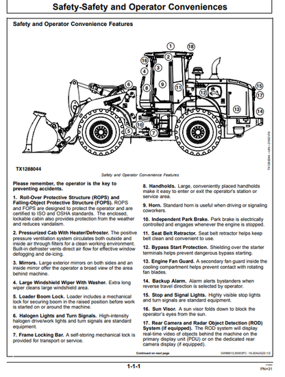 John Deere 644L 4WD Loader Operator Manual OMT426945X19