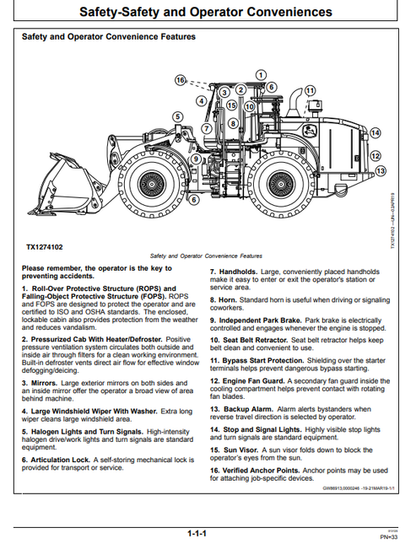 John Deere 844L And 844L AH 4WD Loader Operator Manual OMT426199X19