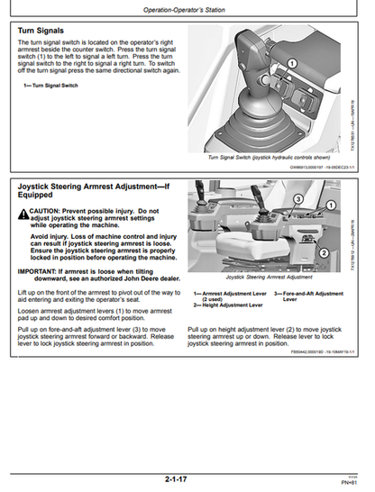 John Deere 844L And 844L AH 4WD Loader Operator Manual OMT426199X19