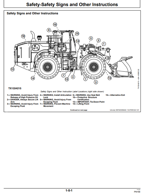 John Deere 744 P-Tier Gen-A 4WD Loader Operator Manual OMT461920X019