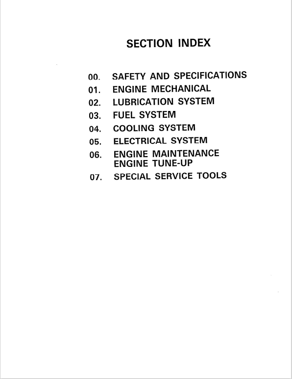 Komatsu TB42 Gasoline Engine Forklift Shop Manual - PDF File