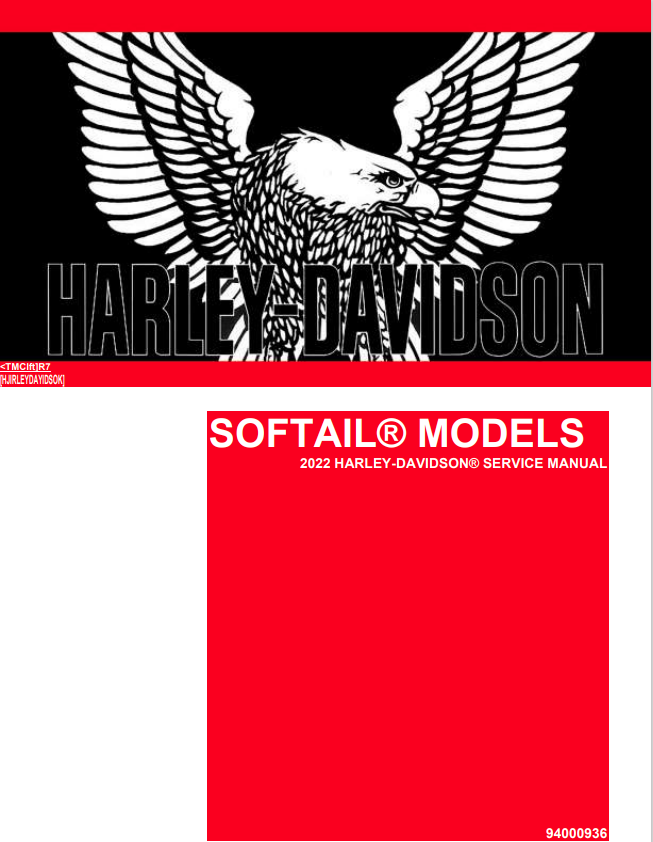 2022 Harley-davidson Softail Service Manual 94000936 - PDF File