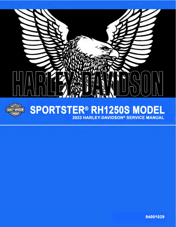 2023 HARLEY-DAVIDSON SPORTSTER RH1250S SERVICE MANUAL 94001029 - PDF