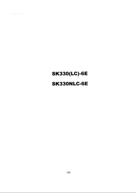 KOBELCO SK330LC-6E, SK330NLC-6E HYDRAULIC EXCAVATOR SERVICE MANUAL PDF