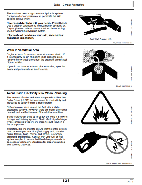 310L Backhoe Loader Operator Manual OMT426479X19 PDF
