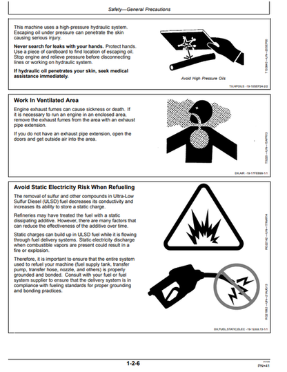 310L Backhoe Loader Operator Manual OMT426479X19 PDF