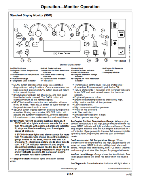 310SK Backhoe Loader Operator Manual OMT305678 PDF
