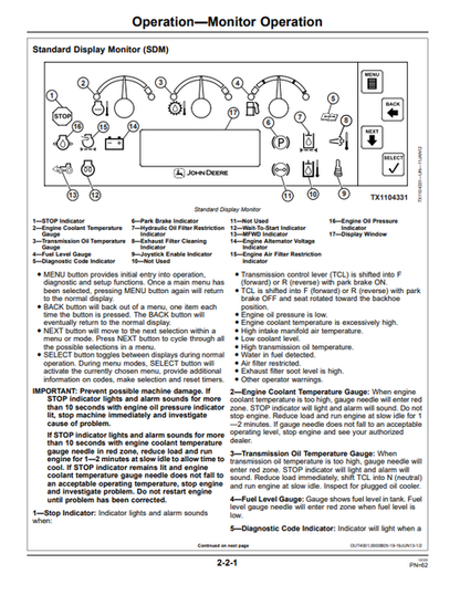 310SK Backhoe Loader Operator Manual OMT305678 PDF