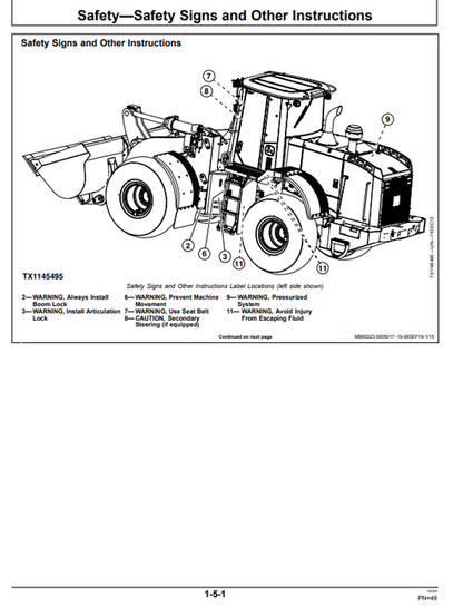John Deere 724K 4WD Loader Operator Manual OMT344180