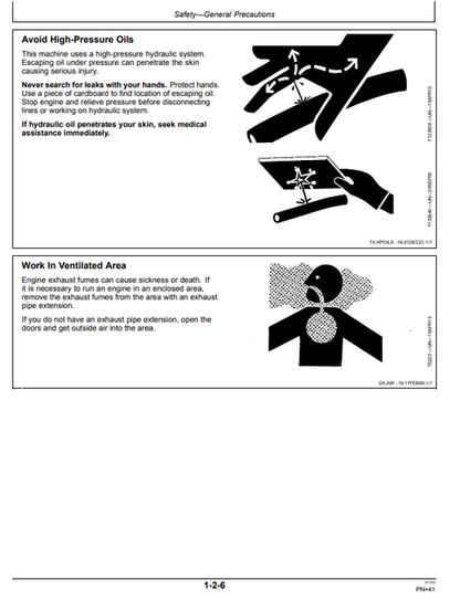 410L Backhoe Loader Operator Manual OMT446079X019 PDF