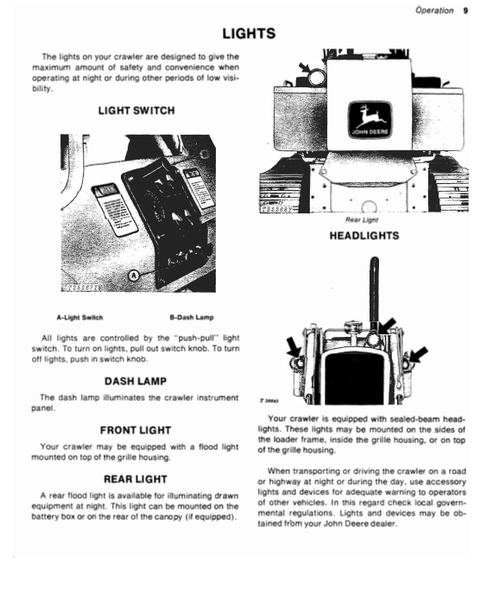 450-B Crawler Operating Guide OMT40817 John Deere