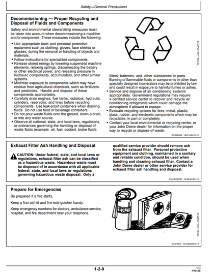 John Deere 320 P Backhoe Loader Operator Manual OMT475667X019