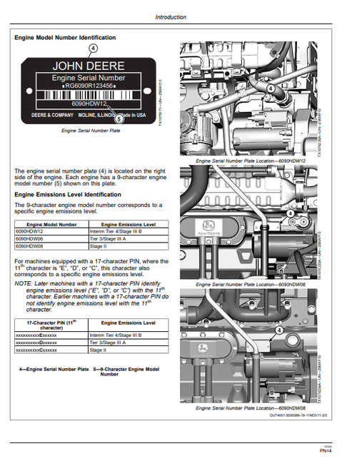 John Deere 744K 4WD Loader Operator Manual OMT260548