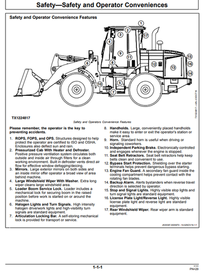 John Deere 544K-II 4WD Loader Operator Manual OMT386124X19