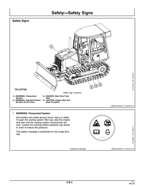 700J Crawler Dozer Operator Manual OMT227267 PDF