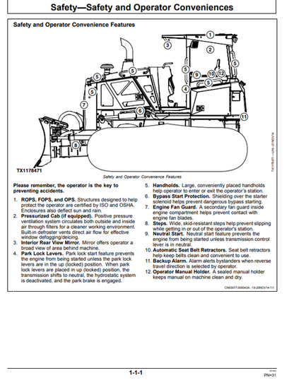 700K Crawler Dozer Operator Manual OMT355957X19 PDF
