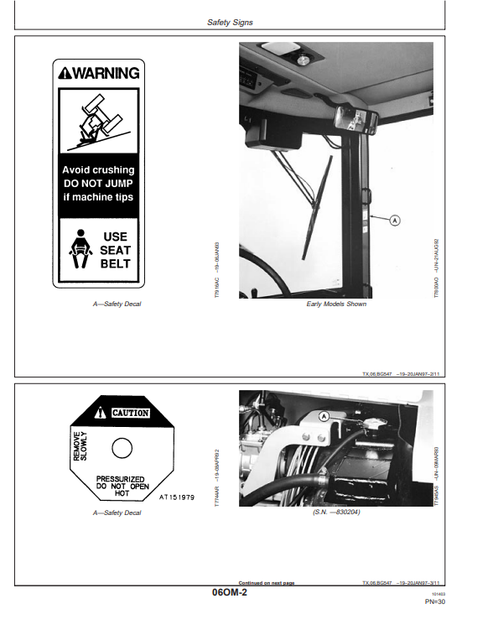 710D Backhoe Loader Operator Manual OMT164842 PDF