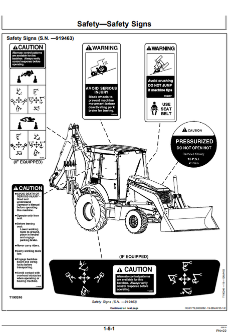 710G Backhoe Loader Operator Manual OMT166897 PDF