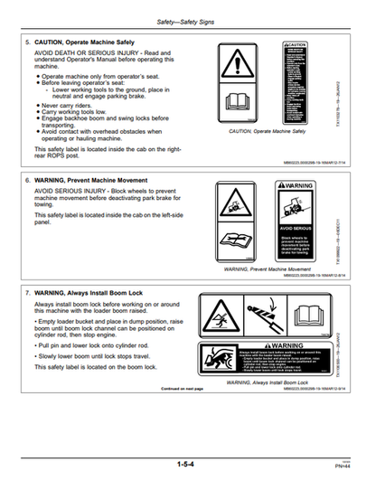 710K Backhoe Loader Operator Manual OMT304357 PDF