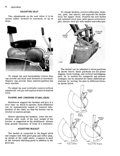 92 Backhoe Operator Manual OMU40451 PDF