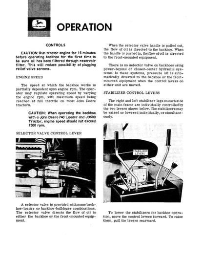 93 And 95 Backhoe Operator Manual PDF