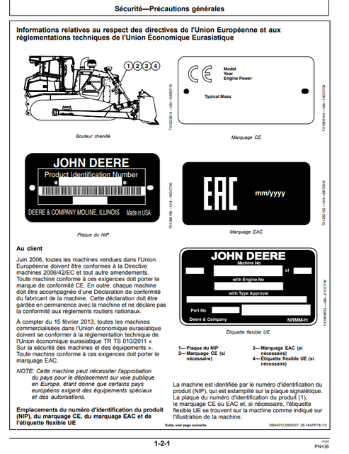 950K Bouteur Chenillé Operator Manual OMT369304X28 PDF